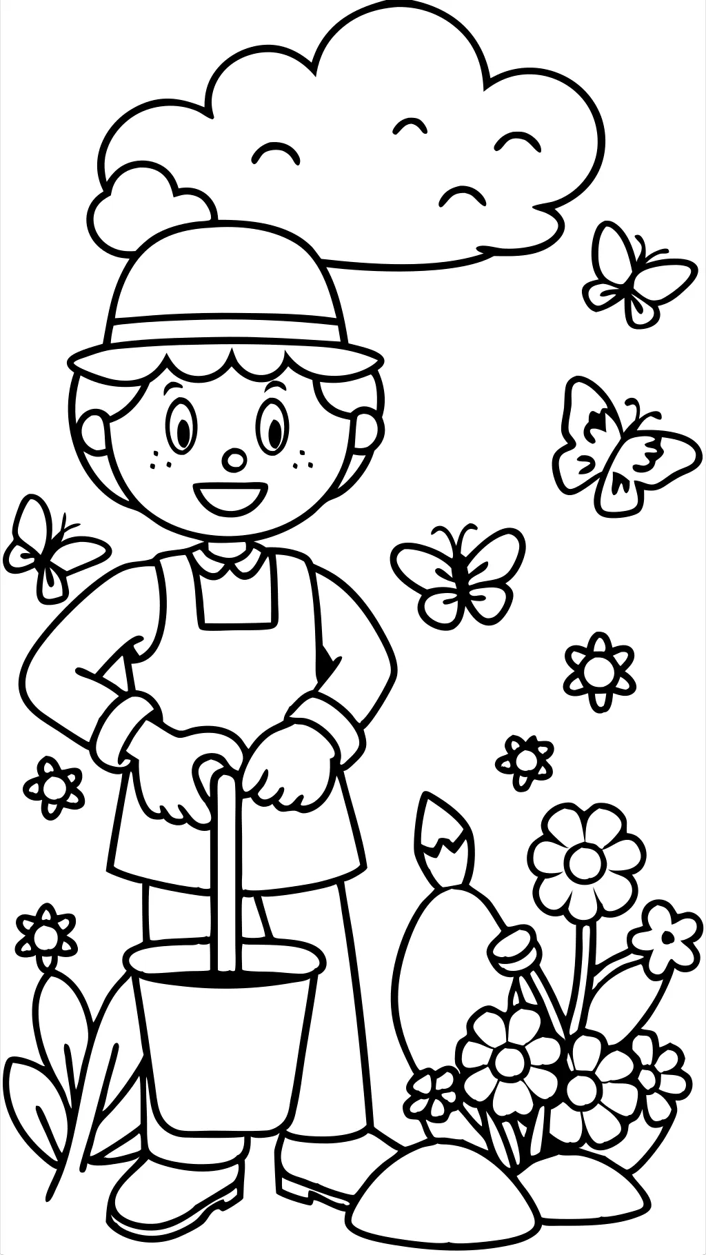 planting coloring pages